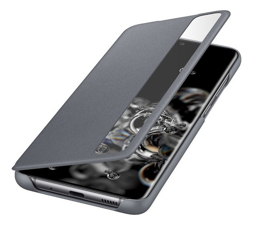 Samsung Case S-view Flip Cover Para Galaxy S20 Ultra Gris