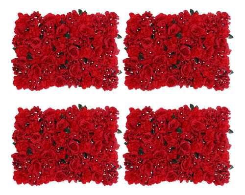 4pcs Decoração De Painéis De Parede De Flores De Local De