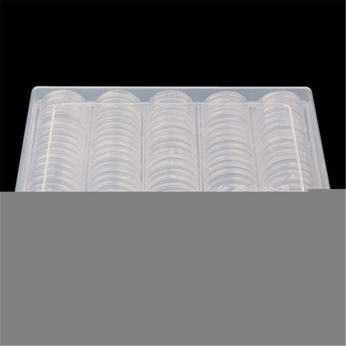 A 100 Cápsulas Portamonedas 27 Mm Caja Redonda