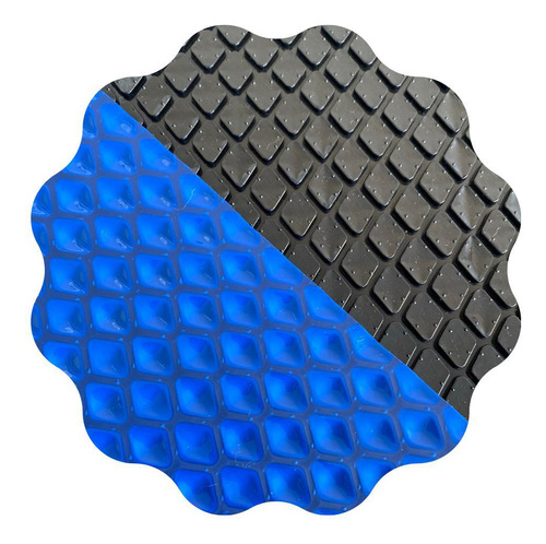 Capa Térmica Piscina 11x3 500 Micras Proteção Uv Black/blue