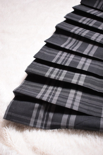 Falda Tableada Escocesa Gris Aesthetic Grunge E-girl Dark