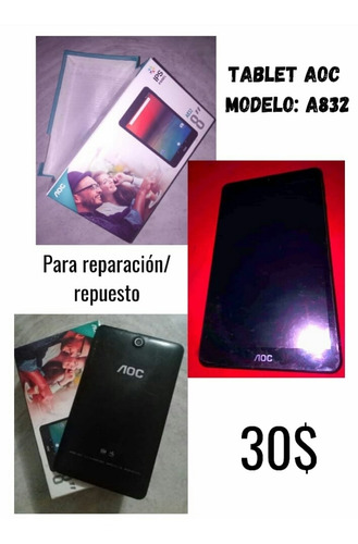 Tablet Marca Aoc Modelo A832 Android 6.0 Para Reparar, De 8 