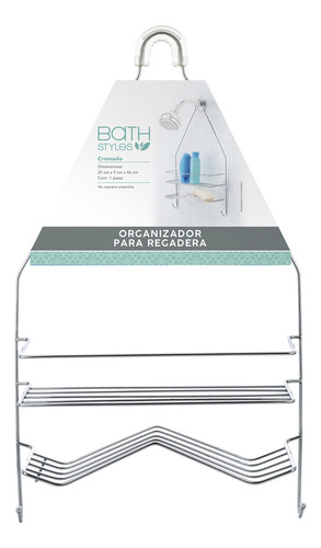 Organizador De Regadera Una Repisa Blanco