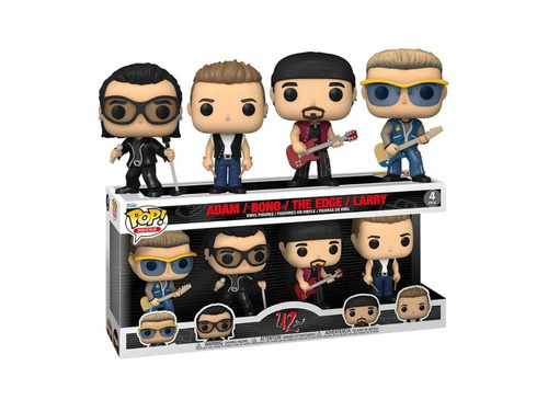 Funko Pop Rocks U2 Adam, Bono, The Edge & Larry 4 Pack