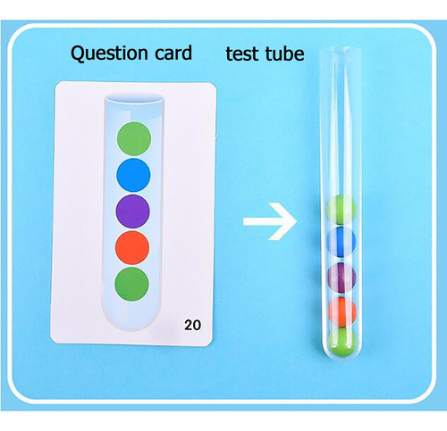 Juego De Tubos De Ensayo E Clip Beads Game Ear 0243