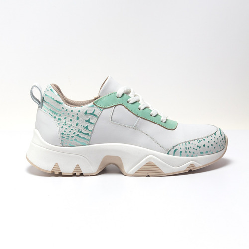 Imagen 3 de 5 de Zapatillas Mujer Plataforma Cuero Urbano Bettona Melu