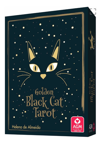 Golden Black Cat Tarot Original Helena De Almeida Stock