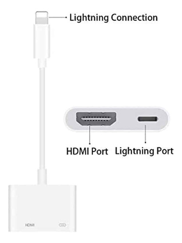 Adaptador Lightning A Hdmi Para iPhone / Ios/ iPad Tl-113