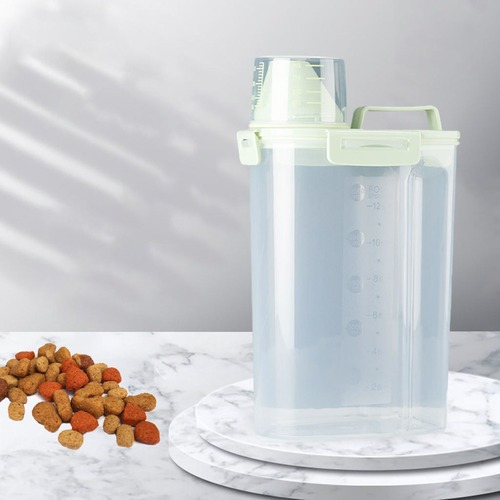 Imagen 12 de 12 de Recipiente De Alimento Para Mascotas Con Medidor, 2 Unidades