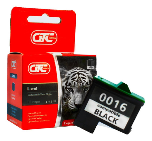 Cartucho De Tinta Alternativo Gtc Para Lexmark 016xl Negro