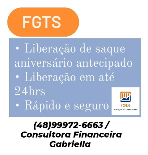 Imagem 1 de 1 de Liberação De Saque Aniversário Fgts