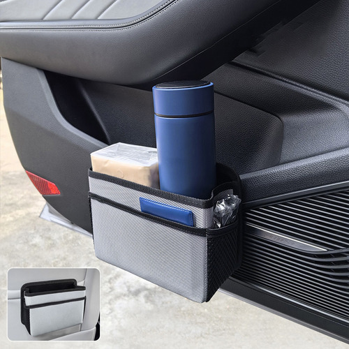 Bote De Basura Plegable Para Asiento De Coche, Organizador P