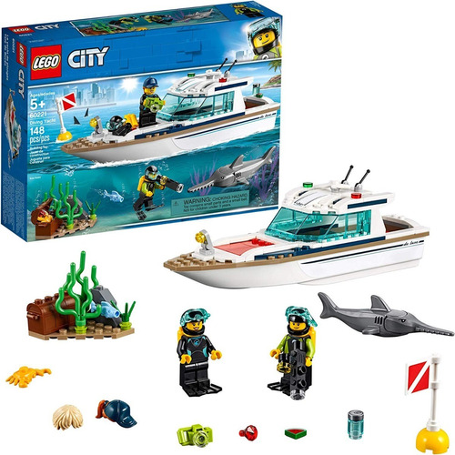  Lego City 60221 Kit Construcción De Barcos,buceo 