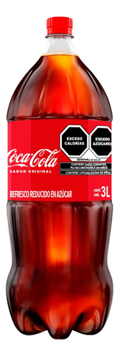 3 Pack Refresco Cola Coca Cola 3 L