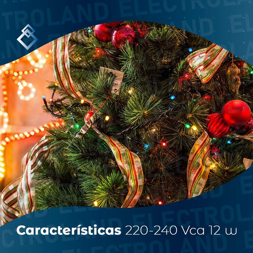 Imagen 8 de 10 de Guirnalda Luces Navidad Led 8 Metros 100 Led Multicolor