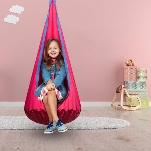Columpio Sensorial Hamaca Niños Interior Y Exterio Con Cojín