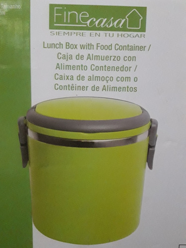 Lonchera Caja De Almuerzo Con Contenedor Finecasa