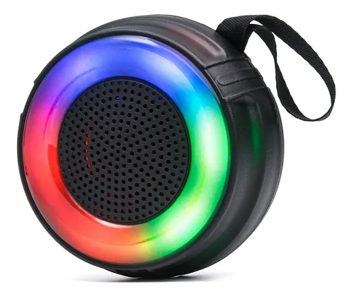 comprar Caixa De Som Bluetooth 5w Rms Real Mp3 Led Rgb Tws Usb Sd Fm Cor Preto