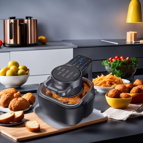 Fritadeira Sem Óleo 1500w Air Fryer Display Digital Preta 3l Cor Preto 220v