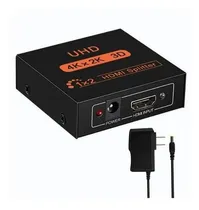 Comprar Splitter Hdmi 1x2 Divisor De Señal 2k 4k 3d Conecta 2 Tv 