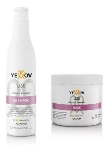 Tratamiento 500g Y Shampoo 500ml Liss Therapy Yellow