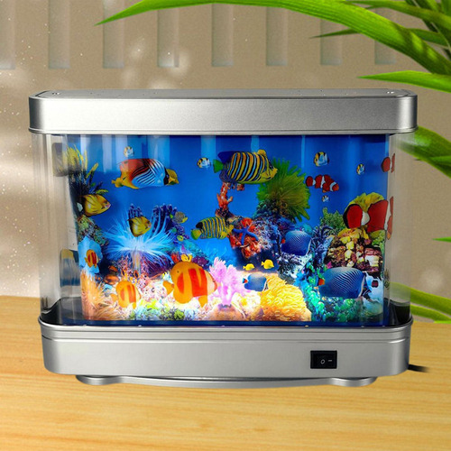 Px1 Acuario Artificial Con Peces En Movimiento, Lámpara De