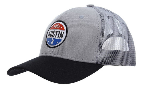 Boné Cinza Aba Curva Austin Western 28427