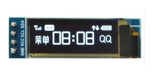 Módulo De Pantalla Lcd 0.91 128x32 Serial Para Arduino