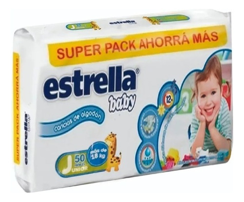 Pañales Estrella Baby Junior Tamaño Xxg 50 J +18kg