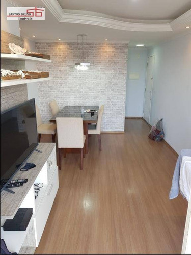 Imagem 2 de 30 de Oportunidade! Excelente Apartamento(mobiliado) De 68m² 03 Dormitórios 01 Suíte Sacada E 02 Vagas No Bairro Do Piqueri - Ap3642