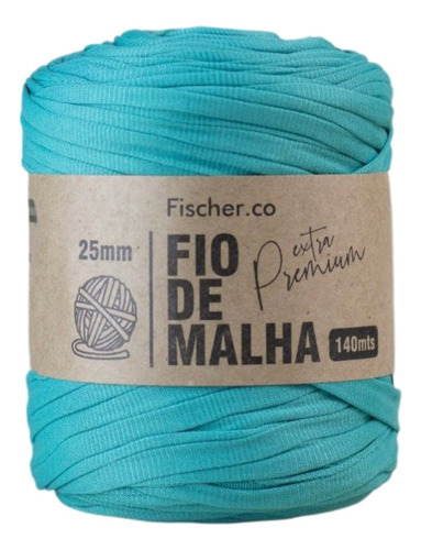 Fio De Malha Fischer 140m Crochê Artesanato Todas As Cores Cor 01 AZUL BONDE