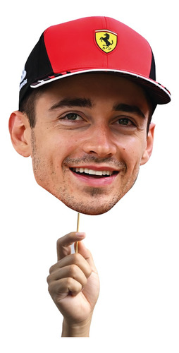 Figura Rostro De Charles Leclerc Corredor De F1 En Coroplast