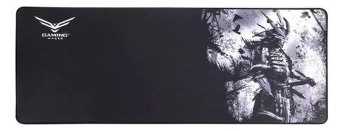 Mouse Pad gamer Naceb Technology NA-0950 de microfibra Samurai ghost xl 80cm x 30cm gris/negro