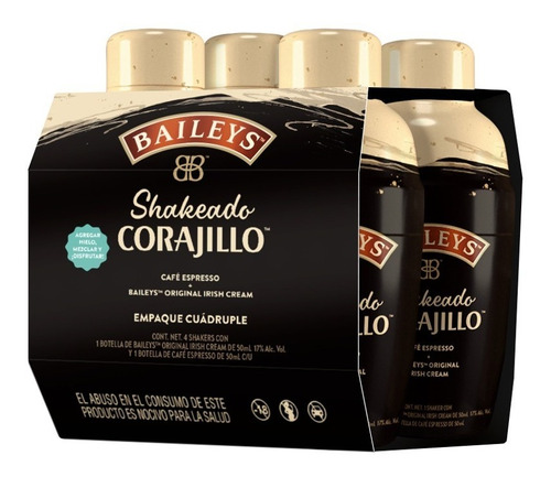 Imagen 1 de 4 de Baileys Shakeado Corajillo Fourpack (4 Piezas)(carajillo)