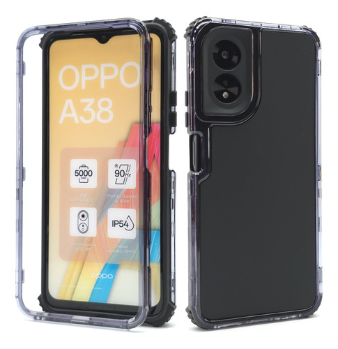 Funda 3 En 1 Para Oppo A38 Case Carcasa Uso Rudo Resistente