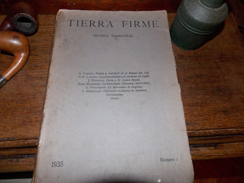 Tierra Firme 1935 Nº 1  Revista Trimestral Literaria