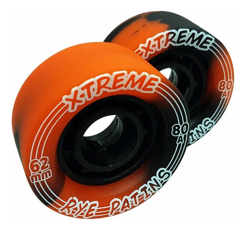 Rodas Rye Xtreme Preto 62mm 80a - (4 Und)