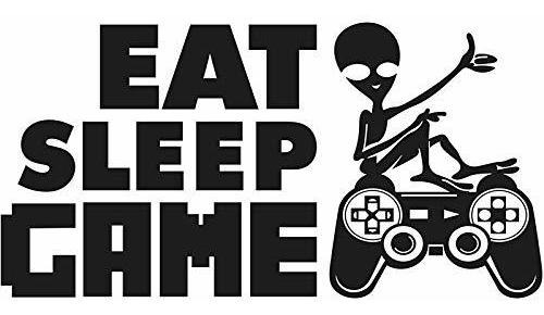 Eat Sleep Game Wall Decalalien Posters For Boys Room, A...