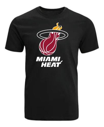 Polera Estampada  Miami Heat, Logo, Nba, Romanosmodas