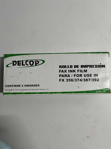 Rollo De Impresión Fax Delcop Fx356/374/387/392.