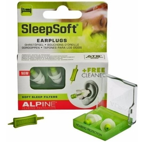 Protetor Alpine Auricular Sleepsoft P/ Dormir Ronco Barulho 