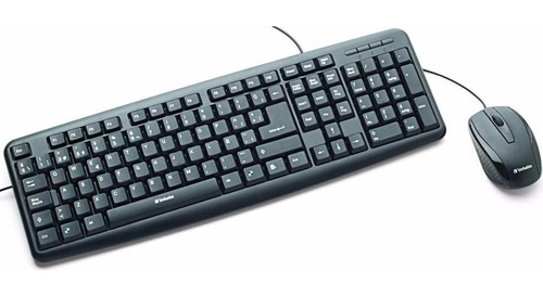 Combo Teclado Y Mouse Usb Cableado Bravo Verbatim