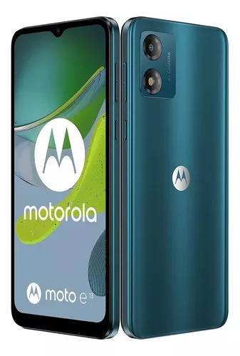 Motorola Moto E13 Smartphone, Dual Sim, 64GB, Verde Aurora, 2GB de RAM