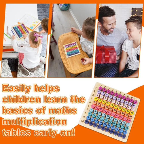 Juego De Mesa De Multiplicación Montessori De Madera: Math E