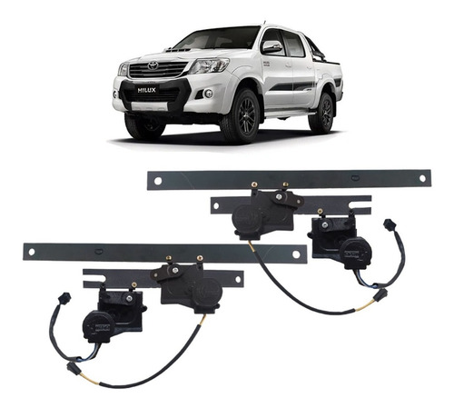 Kit Trava Elétrica Nova Hilux 4 Portas Específica Sem Furos