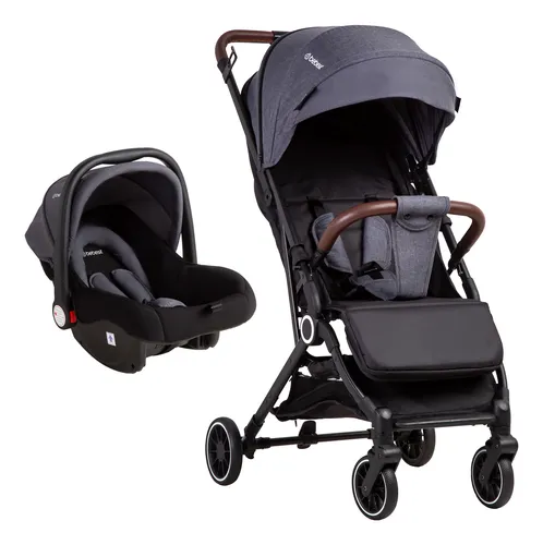 Coche Maleta Compacto Travel System soho Gris Bebesit