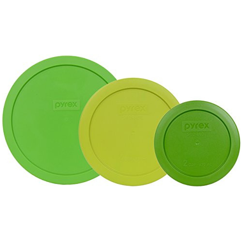 Pyrex (1) Tapa Verde De 7402 Piezas Y (1) Tapa Verde Para Cé