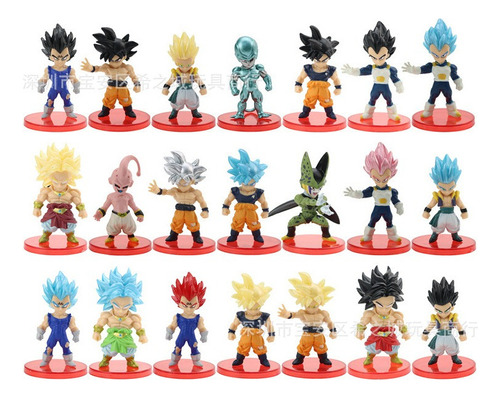 Oolong 21pcs Figura De Dragon Ball Adornos Para Pastel #goku