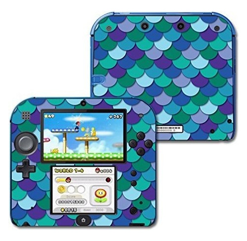 Mightyskins Piel Compatible Con Nintendo 2ds - Escalas Azule