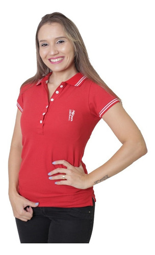 Camisa Polo Feminina Vermelho